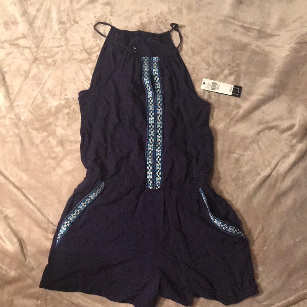 Navy Blue Romper